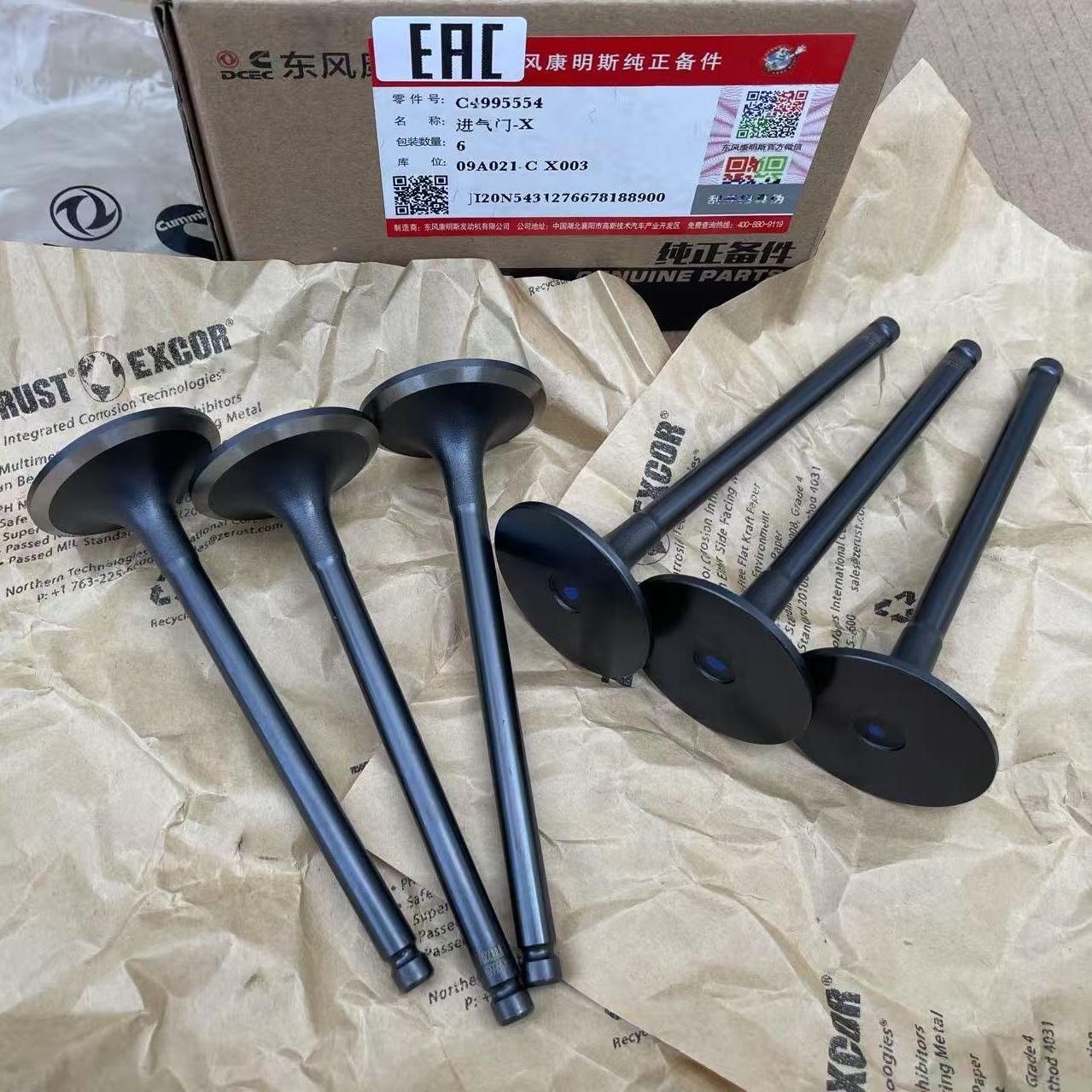 Original Cummins Engine Parts 4BT 6BT 6BT5.9  Intake Exhaust Valve 4995554