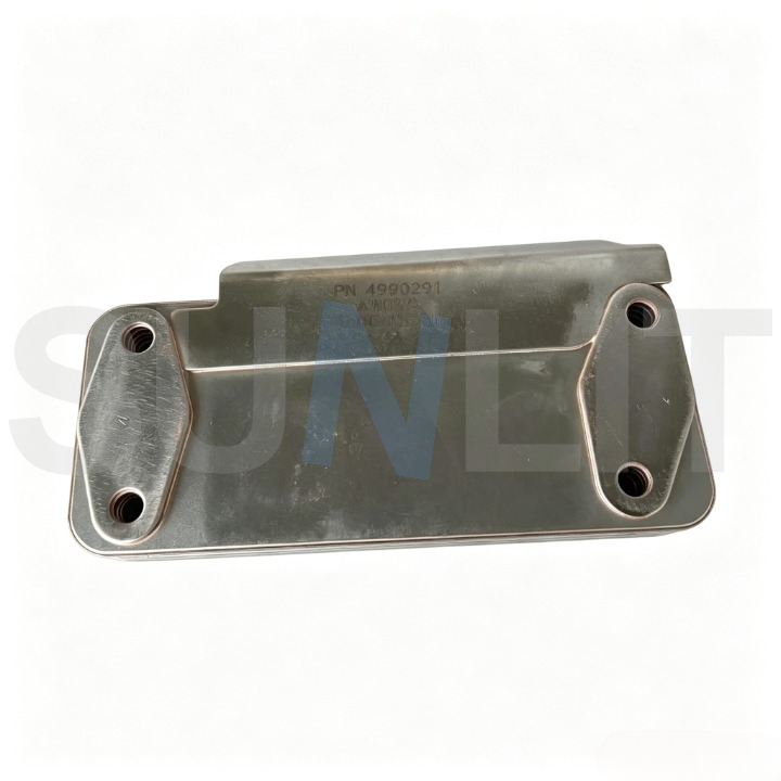 Original Cummins FOTON ISF3.8 Diesel Engine Oil Cooler Core 4990291